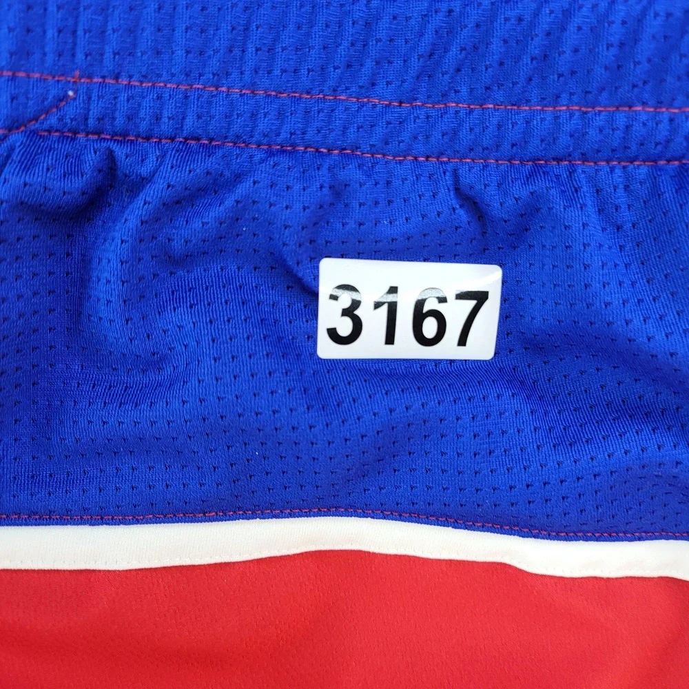 Kansas Jayhawks Pants Women Large Red Blue NCAA Basketball Adidas adizero - Picture 6 of 6